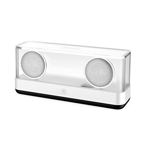 Inateck Transparent Wireless Bluetooth 4.2 Speaker with 20W Output, Louder Volume with Enhanced