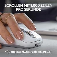 Logitech MX Keys Mini Tastatur + MX Anywhere 3S kabellose Maus – flüssiges Tippen, beleuchtete Tasten, schnelles Scrollen, Bluetooth, kompatibel mit Mehreren Betriebssystemen - Rosa, QWERTZ-Layout – Ansicht 6