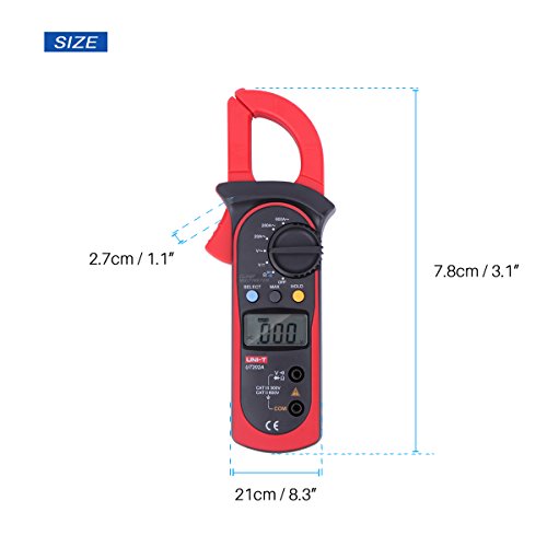 Uni-T Ut202A Auto-Ranging Ac Dc 600 Amps Auto/Manual Range Digital Handheld Clamp Meter Multimeter Test Tool #TOP5