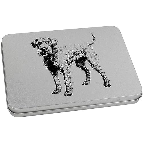 Azeeda 170mm 'Irish wolfhound' Metal Hinged Tin/Storage Box (TT00209516)
