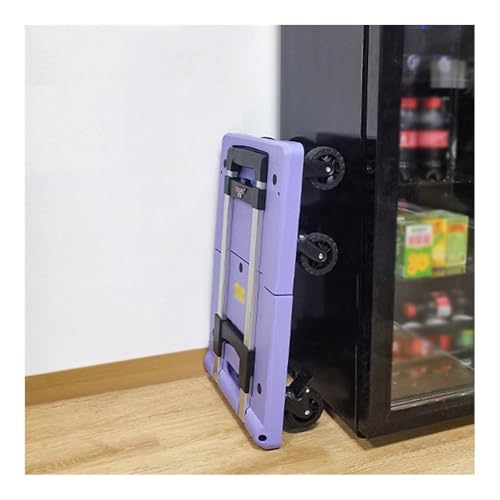 Carretilla plegable portátil color morado miniatura 4