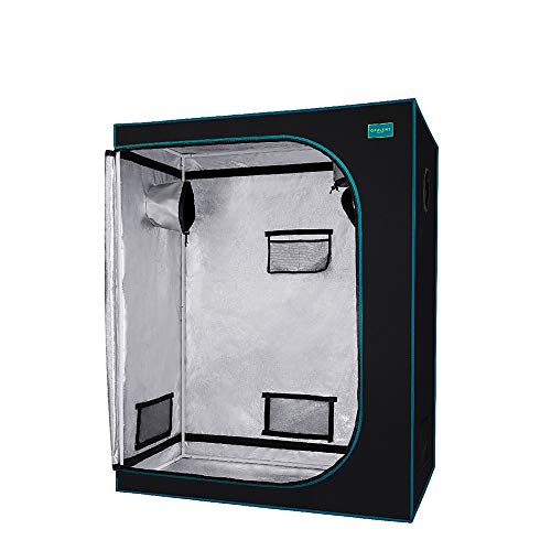 OPULENT SYSTEMS 48"x24"x60" Hydroponic Mylar Water-Resister Grow Tent Reflective Garden Growing Dark Room with Observation Window, Removable Floor Tray and Tool Bag for Indoor Plant Growing 2'X4' - Thumbnail 5