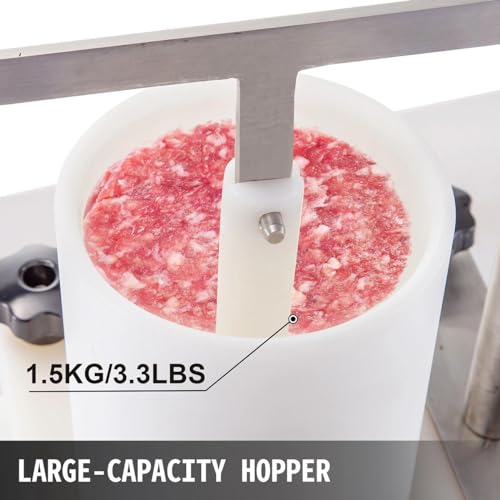 Processeur de formation de galettes de viande robuste avec trémie de 1,5 kg