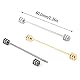 LONGHAO 3 pcs,Krawatte Kragen Pin,Kragen Bar Pins,Kragennadel,Klassische Krawattennadel,Krawattennadeln FüR Herren Silber,Klassischer Metall Krawattenklammern,FüR vatertagsgeschenk für papa