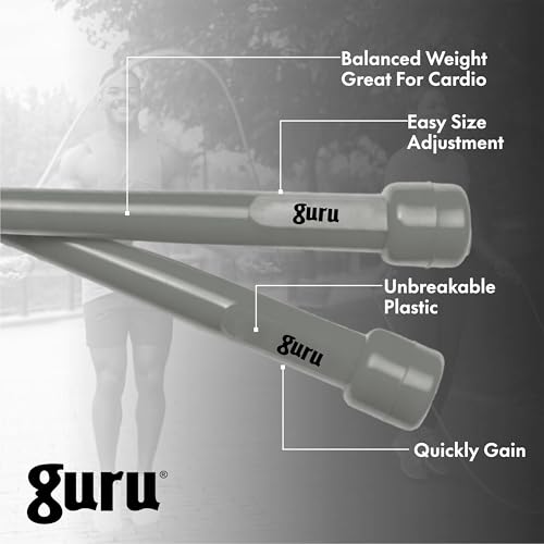 Image of GURU Skipping Rope, Adjustable Jumping Rope For Men & Women & For Kids Ideal For Gym /Exercise Rope For Workout
