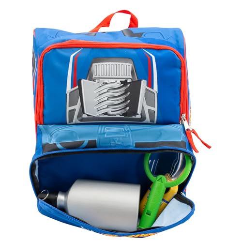 Image of AI ACCESSORY INNOVATIONS Hot Wheels Blue Sneddon #25 Twinduction Race Car Shaped 14 inch Mini Backpack, Kids School Bag, Blue