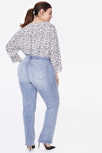 NYDJ Women's Plus Size Marilyn Straight Leg Jeans4