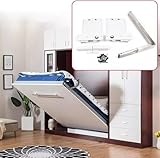 Murphy Bed Kit - Heavy Duty Vertical Wall Mounting Springs Mechanism for Queen & Twin Size Beds - Durable Support System for Space-Saving Solutions