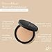 Glo Skin Beauty Pressed Base Powder Foundation Makeup (Honey Light) - Flawless Coverage for a Radiant Natural, Second-Skin Finish