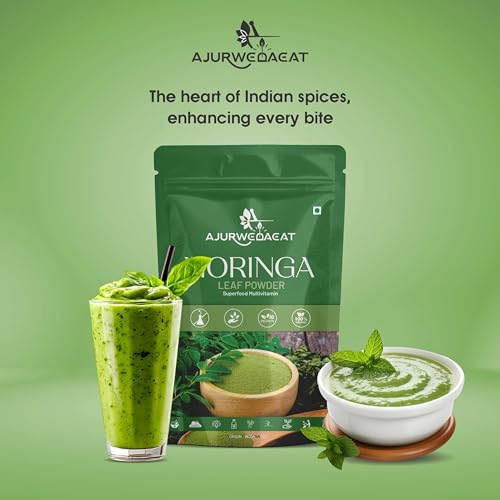 Image of Organic India Moringa Powder, Essential Nutrition Superfood, Helps Naturally Boost Energy Levels, Improves Stamina & Vitality, Rich In Vitamins & Minerals (100 GM - Pack Of 1)