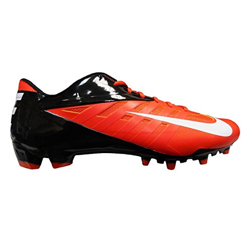 Nike Vapor Pro Low TD Football Cleats (12.5, Orange Flash/White/Black)