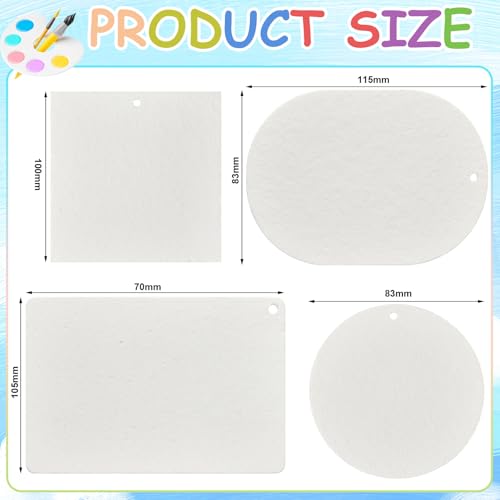 Humyoun 20 peças de papel de textura de espuma mágica, 4 formas, papel de pintura de textura de espu