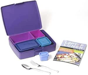 Laptop Lunch B620-Purple Bento Set 2.0 with Outer Container, 5 Inner Containers, and Accessories