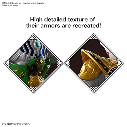 Kit de modelo Bandai Ultraman Taiga Liu Bei Armour miniatura 4