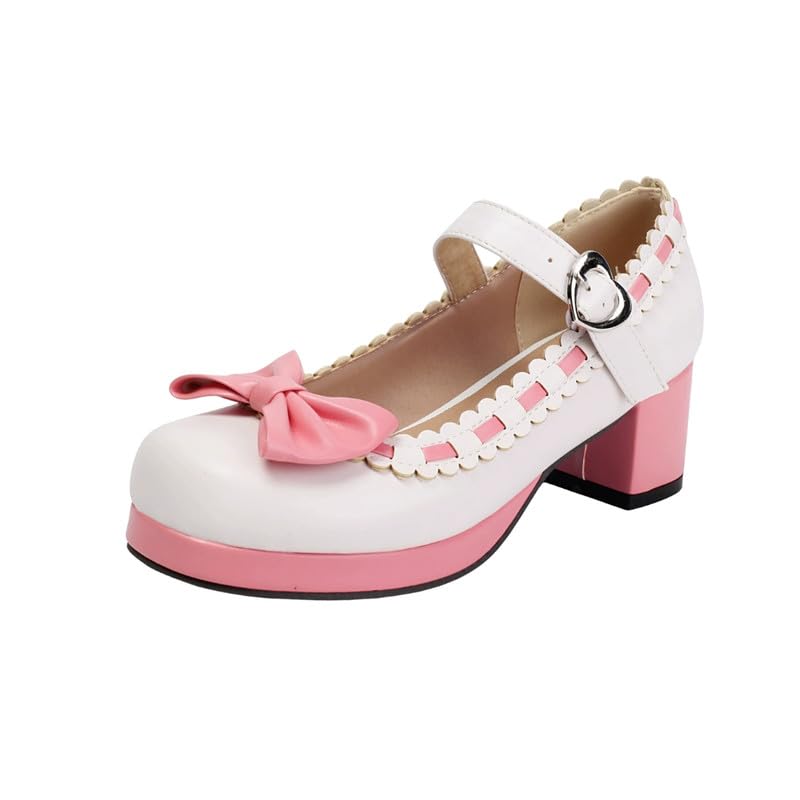 Square Sandals for Women Thick Heels PU Soft Rubber Sole Footwear | White - 48-image-39