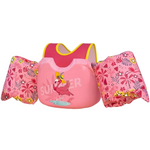 Image of Dark Lightning Toddler Swim Vest for Kids Ages 2-7, Kids Pool Floaties with Arm Wings, USCG Approved Life Jacket for Boys Girls, 33-55 lbs