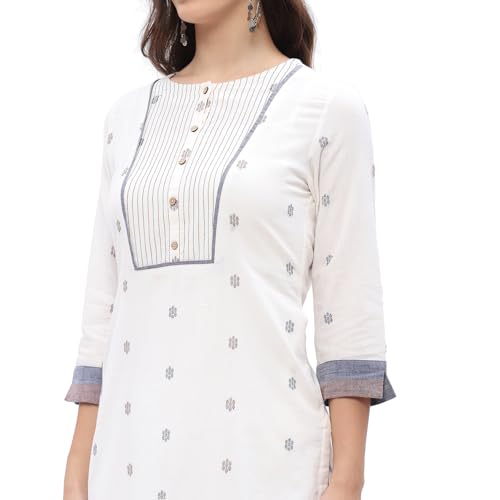 Image of Rangriti Women's Cotton Tie-Dye Straight Kurtas