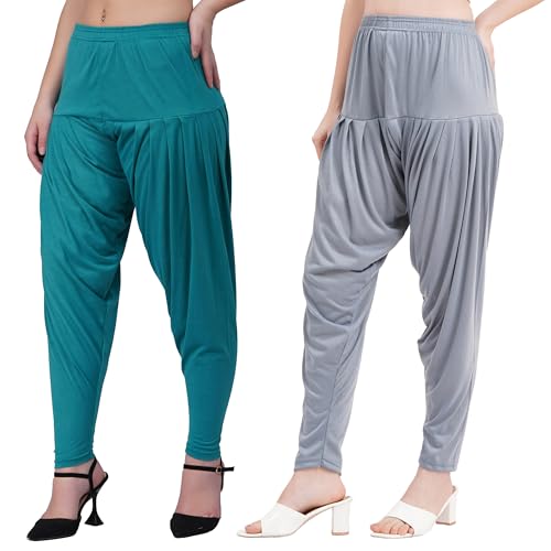 Image of Buy That Trendz Patiala Salwar for Women Viscose Patiala Pant Combo