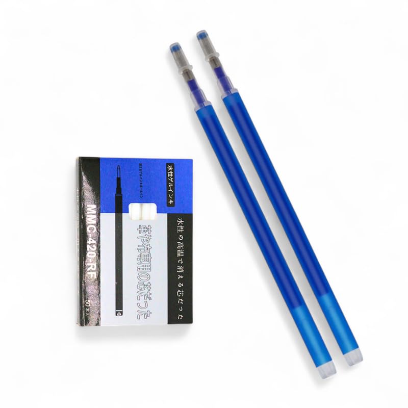 Heat Erasable Blue (Pack of 2) Fabric Pen Refills for Tailoring, Embroidery & Fabric Marking | Washable Ink Refill for MMC-420 Pens-image-44