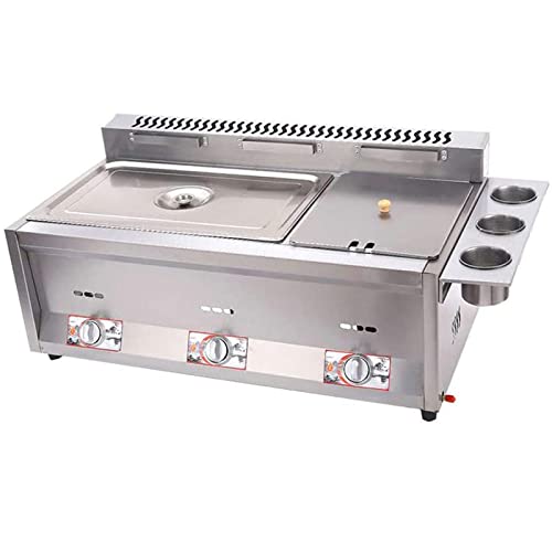 Fritteuse Doppelzylinder-Gasfritteuse, 18 l, großes Fassungsvermögen/Gasfritteuse, verstellbare Feuerkraft, für Restaurant, Küche, leicht zu reinigen – Bild 3