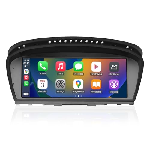 Road Top 8.9 inch Touchscreen Wireless CarPlay Android Auto Multimedia Car Radio Receiver for BMW 3/5 Series E90/E91/E92/E93/E60/E61 2003-2008 Year with CCC System