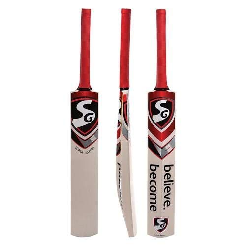SGSuper Cover Grade 5 English Willow Cricket Bat (Size: Size 3,Leather Ball)