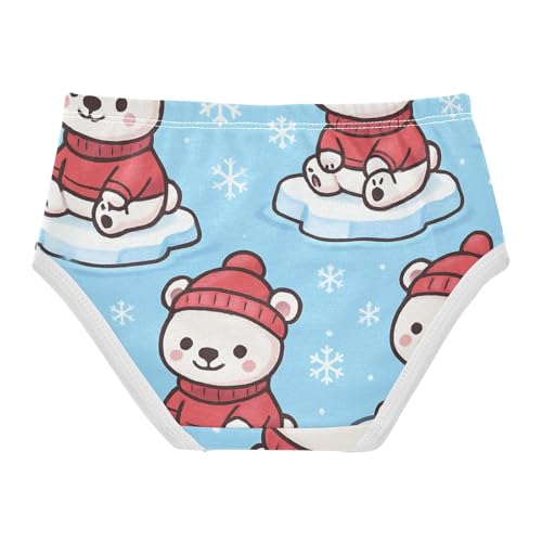 Breathable Girls' Panties Breathable Toddler Underwear for Toddler Girls Polar Bears in Sizes 2T,3T, 4T, 5T, 6Y and 8Y2