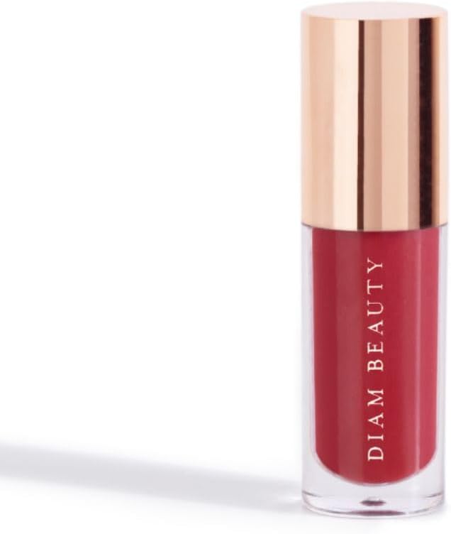 Diam Beauty Love Potion Lip Oil, Lip Gloss for Women - Long Lasting, Natural Organic Lip Makeup, Unique Lip Gloss Formula - (5ml) (Strawberry)