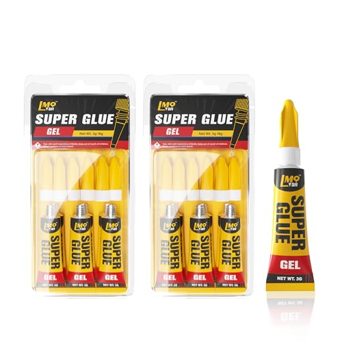 Lmq Lash LMQ-OG3G-6-2 Super Glue Gel, 12X3G Ca Glue, Single Use All Purpose Glue For Rubber cover