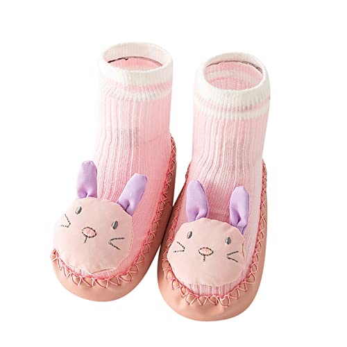 Kids Toddler House Slippers Boys Girls Indoor Cartoon Bear Home Shoes Non Slip Sneaker Lightweight Knit Slipper