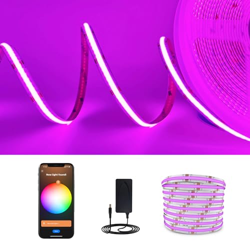DC 24V Smart ZigBee RGB COB LED Strip Dimmable 16.4ft
