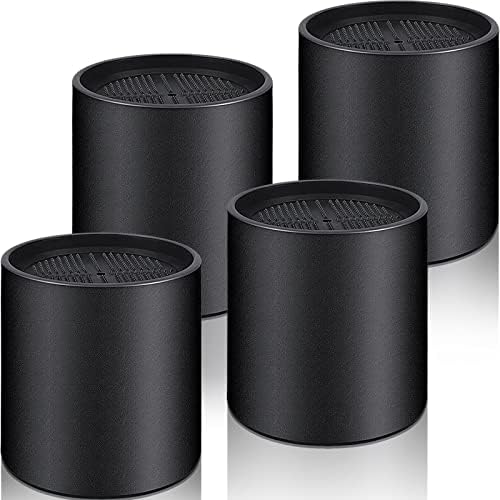 Twakashic Furniture Risers 4 Inch, Round Furniture Risers Lifts for Table, Stilts for Desk Table Chair Extenders (Set of 4, Black)