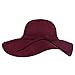 FUNOC Fashion Vintage Women Ladies Floppy Wide Brim Wool Felt Fedora Cloche Hat Cap