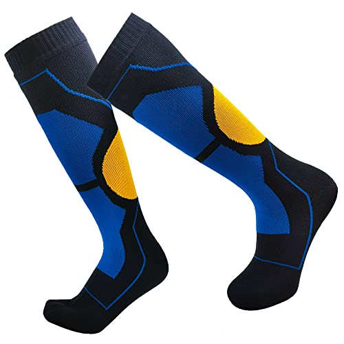 Fullsheild Mens Waterproof Hiking Socks, Unisex Waterproof Breathable Outdoor Athletic Hiking Wading Trail Running Skiing Knee Length Sock Xl #TOP23
