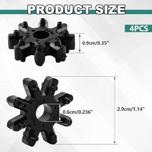 4Stück Auto Lenksäulenkupplung,563152K000FFF Flexible Kupplung,Kupplung Lenkkupplung Kunststoff, Lenkkupplung Lenksäule mit Elantra Veloster Forte Sedan/Koup Forte5,Elastische Kupplung​​ Zahnräder Set
