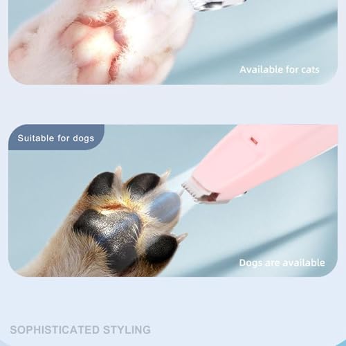 Barbeador de Pêlos para Pés de Animais de Estimação, Cortador de Cabelo de Beleza para Cães, Aparado