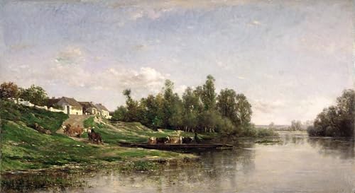 Tableaux Impression Daubigny décoration de salon moderne 60x90cm