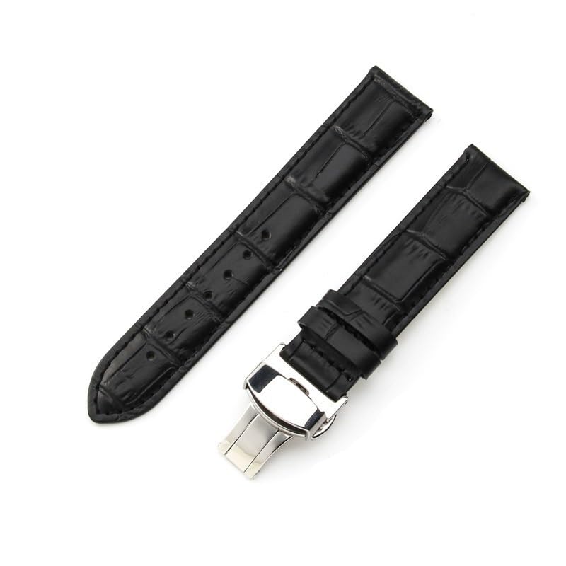 Bracelet de montre en cuir Tissot Le Locle T41 T00407b Tarfish T461 noir 22mm mixte