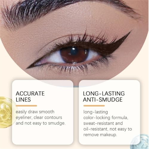 Eyeliner, delineador de ojos resistente al agua y afilable miniatura 3