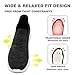 Imagen de Dhinash Zapatillas Casual para Hombre Sin Cordones Calzado Deportivo Calzados para Correr en Asfalto Zapatos de Tenis Zapatillas Deportivas Zapatos de Running Negro Gris Talla 44