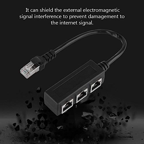 Cable divisor Ethernet extensor 1 macho a 3 hembras miniatura 4