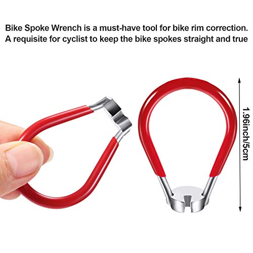 image for Mudder 5 Pieces Bicycle Spoke Wrench Bike Spoke Tool with 1 Piece Tire