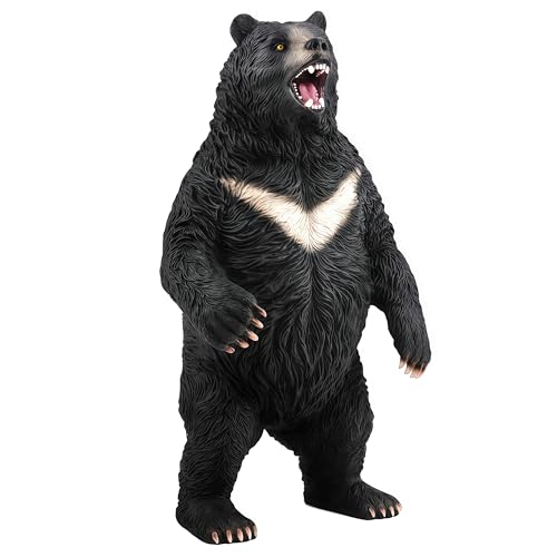 Higherbros Black Bear Toys for Kids, Bear Safari Animal Toy Figurine, Wildlife Animal Action Figure, Great for Kids Gift, Prizes, Collection and...