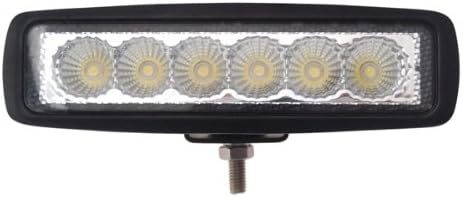 TMH 18w Bar Shape 60 Degree LED Work Light Flood Beam Lamp Driving Light, Off-Road, 4wd, 4x4, Utv, ATV, SUV, Motorcycle, Bike, Bus, Trailer, Truck, Boat, Road Lamp, Street Light, Fog Lamp, Day Light