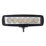 TMH 18w Bar Shape 60 Degree LED Work Light Flood Beam Lamp Driving Light, Off-Road, 4wd, 4x4, Utv, ATV, SUV, Bus, Trailer, Truck, Boat, Street Light, Fog Lamp, Day Light