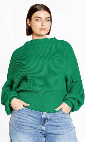 Image of City Chic Women's Plus Size Sweater - Angel Sleeve