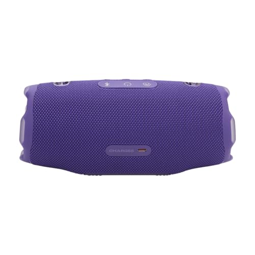 Image of JBL Charge 6 - Portable Waterproof & Drop-Proof Bluetooth Speaker, Bold Pro Sound with AI Sound Boost, 28Hrs of Playtime, Built-in powerbank & Comes with a Sturdy /Removable Carrying Strap (Purple)