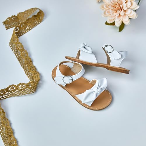 Image of ESTINE Toddler /Little Kid Girls Bow Open Toe Flat Evening Dress Sandals