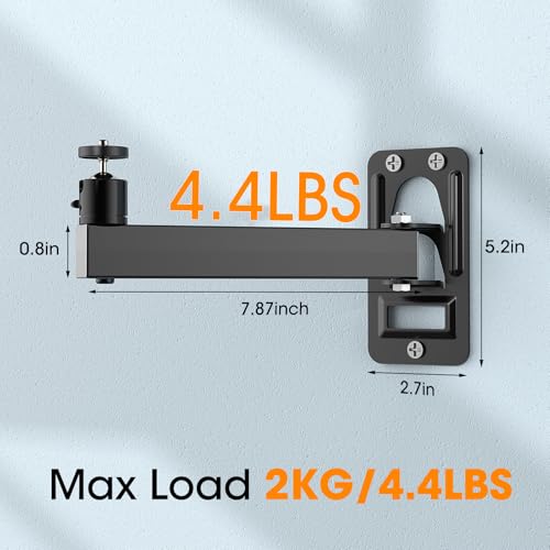 Dawasapat Mini Ceiling Wall Projector Mount Stand- Adjustable Tilt&Swivel Hanging Projector Holder Wall Mount Hanger Rack Stand For Mini Projector With Cable Ties thumb #6