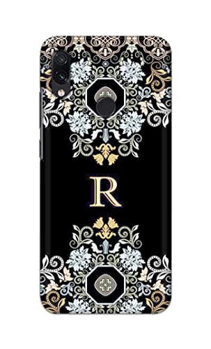 Image of PRINTFIDAA Name II Initial II Letter Floral Pattern Alphabet R Printed Designer Hard Back Case Cover for Xiaomi Redmi Note 7 / Redmi Note 7 Pro /Redmi Note 7S -(SS) MVN1007